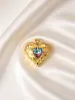 Colgantes de Cobre Chapado en Oro de 18 Quilates con Forma de Corazón en Varios Estilos, Artesanía de Microincrustación, Estilo Fresco y Dulce, Suministro de Accesorios para Joyería DIY