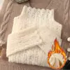 Procesamiento PersonalizadoCamisa de Encaje para Mujer con Cuello Alto, Forro Polar, Engrosada, Manga Larga, Camisa Base, Fuente OEM/ODM