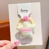 Goma para el pelo tipo moño de bebé con cuadros de estrella de cinco puntas estilo coreano, Cuerda para el pelo a cuadros linda para niñas, Accesorio para el pelo que no daña el cabello