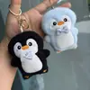 Lindo Pingüino Chirriante Colgante Muñeco de Dibujos Animados Llavero Juguete Decoración de Moño Femenino Venta al por Mayor