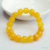 Pulseira de Contas Facetadas de Calcedônia Amarela Guan Yu Pulseira de Ágata Amarela Óleo de Frango Atacado de Fábrica Dropshipping S3082602