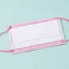 Tiras de ouvido espessadas, máscaras protetoras descartáveis planas, 10 peças por saco, máscaras de cor sólida confortáveis e respiráveis para adultos e estudantes