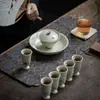 Mo Ji Mi Qing Set de Té Floreciente Set Set de Té Kung Fu Set Set de Espacio de Té Elegante Set de Té en Caja de Regalo traje