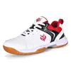 Zapatos de bádminton talla grande transfronterizos para hombre zapatos nuevos profesionales ligeros transpirables antideslizantes absorción de impactos zapatos de tenis de mesa para hombre zapatilla deportiva
