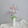 Sino de Vento de Lã Tricotado Acabamento de Flor Feito à Mão Flor de Lírio-do-Vale Flor Artificial Decoração Criativa para o Dia dos Formandos Presente para Amigos