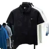 Camisa Polo de Lujo Ligero para Hombre, Camiseta de Manga Corta con Cuello de Gama Alta, Nuevo Estilo Verano 2025, Ropa para Hombre de Manga Media Bordada de Marca de Moda