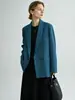 Traje de Commuter Estilo Francés para Mujer, Blazer Casual de Cuello Verde de Alta Gama, Nueva Ropa de Otoño para Mujer, Ropa Estilo Coreano