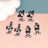 Mickey Vintage DIY Animación Periférico Mickey Mouse Blanco y Negro Accesorios de Joyería Bolsa Ropa Colgante de Gota de Aceite Collar Colgante