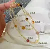 [Creme Doce] Pulseira de Citrino Natural com Três Círculos e Multi-Tesouros, Exquisita, Fashion e Mais Fácil de Combinar, Pulseira de Cristal para Sua Namorada