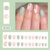 Piezas de arte de uñas con estilo de comercio exterior europeo y americano, pequeñas, frescas, lindas, multicolores, armadura de desgaste, sentido avanzado, parche de uñas postizas