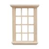 1:Casa de muñecas de 12 piezas, escena en miniatura, minimuebles, modelo de comida y juego, adornos de madera, ventana de 12 compartimentos.