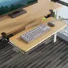 Estante para teclado sin perforación, bandeja para teclado debajo del escritorio sin instalación, estante de almacenamiento tipo cajón con riel deslizante retráctil para computadoras