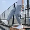 Jeans para Hombre Pierna Ancha Suelta Retro Americano Jeans Degradados Marca Trendy para Hombre Pantalones de Pierna Recta High Street Primavera y Otoño