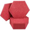 Nova placa de isolamento acústico hexagonal decoração de parede material criativo 3D fundo retardador de chama placa de feltro de absorção de som