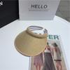 Sombrero tipo aro para padres e hijos, sombrero sólido para el sol, gorra de verano para niños con protección solar, sombrero de lino para el sol para niños, marea