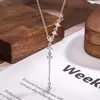 Collar de Cadena para Clavícula con Borla Flotante en Forma de Y Nuevo de Verano Diseño de Nicho Sensación de Alta Gama Lujo Ligero Accesorios para Collares de Mujer