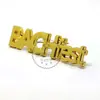 Venta al por mayor de fábrica se puede fijar pin maletín metal logo accesorios galvanoplastia fundición a presión zapatos y sombreros ropa marca comercial