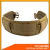 Cinturón táctico de entrenamiento de combate de campo Mollo multifuncional, de nailon acolchado y con soporte de carga, CP