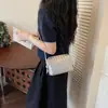 Bolsa Tecida Super Quente Versátil Feminina 2026 Novo Estilo Fashionável Popular Bolsa de Ombro Único Transversal Mini Bolsa Quadrada Exquisita