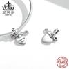Pulsera Colgante Original Aifulu Amor Infinito Plata de Ley S925 Forma de Corazón Circonita Se Puede Grabar con Texto Accesorios Colgantes