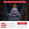 Decoraciones Navideñas de Amazon Pegatinas Electrostáticas Árbol de Navidad Morado Decoraciones para Ventanas Pegatinas para Puertas de Vidrio Ventanas