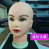 Cabeça de Manequim Beleza Acuponto Molde de Cabeça Silicone Manequim Cabeleireiro Cabeça Humana Modelo Molde Facial Pontas Maquiagem Realista