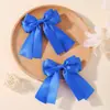 Pinza para el Cabello Infantil con Lazo de Cinta de Satén Pinza de Pato Vintage Decoración para el Cabello de Princesa Par de Pinzas 5651