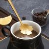 Cuchara de Flor de Cerezo con Mango de Madera Japonés Creativo Cuchara Rosa con Mango de Madera Taza de Vid Cuchara Mezcladora Dorada Cuchara Pequeña
