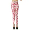 Transfronteiriço 2024 Novo Céu Estrelado Galáxia Calças Leggings Estampadas Digitais Femininas Cintura Baixa Pé Pequeno Europeias e Americanas Kdk1011