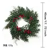 Exclusivo de Amazon, la corona de Navidad más vendida de TEMU es una planta verde artificial simulada con agujas de pino y decoraciones colgantes