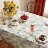 Mantel fresco y simple, no lavable, impermeable, a prueba de aceite, resistente al calor, mantel rectangular de PVC para comedor, lujo ligero con una sensación de alta gama, mantel para mesa de centro