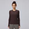 Playera Delgada Suave y Cera de Manga Larga con Camiseta Interior Wundermost Ropa de Yoga Ajustada de Alta Elasticidad Slim para Correr Mujeres