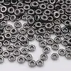 Cuentas sueltas espaciadoras CCB con baño de metal caliente transfronterizo, junta redonda, pulsera, collar, pendientes DIY con cuentas, espaciador de metal