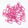 Llavero de aleación pintada de colores caramelo con clip de perro, gancho en forma de U pintado en spray de colores, colgante para bolso, accesorios para joyería DIY