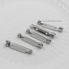 Accesorios de joyería DIY Acero inoxidable Broche de pin simple Hebilla de seguridad Insignia adhesiva Broche 5*30mm