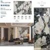 Pared de Fondo de TV de Piedra Sinterizada 1200x2700 Encimera de Piedra Sinterizada Baldosa de Mármol Blanco Veta Continua Piedra Sinterizada al por Mayor