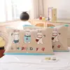 Conjunto de duas fronhas de gaze de algodão puro de oito camadas para travesseiro de uso doméstico simples, dupla face, de uso duplo, espessado, antiderrapante
