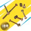 Tornillo de cabeza hueca hexagonal para muebles M6, conector para cuna de cama infantil, estantería, armario, tuerca de hierro de una sola palabra