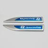 Adecuado para Hyundai Rena, tira de metal brillante, etiqueta lateral, carrocería, guardabarros, pegatina decorativa, etiqueta para coche, modificación personalizada