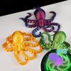 Pulpo Calamar Articulado Impreso en 3D Pulpo Realista Juguete para Niños Modelo Animal Figura Adorno