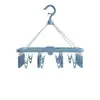 Pinza de Secado de Ropa Multipin de 32 Clips Engrosada, Tendedero Multifuncional de Plástico para Hotel, Calcetines de Secado para el Hogar