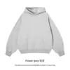 Ropa de Mujer Cai Xiang Dao Otoño e Invierno Forrada de Polar 350G Versión Corta BOXY Estilo Americano Hombro Caído Manga de Farol Sudadera con Capucha para Mujer