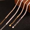 Collar de circonitas y diamantes de lujo ligero europeo y americano para mujer, cadena de clavícula de diamantes de alta gama, elegante, accesorios que combinan con todo, al por mayor