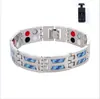 Pulseira Magnética Dupla Fileira Nova Europeia e Americana Pulseira Larga de Moda Masculina com Adesivo de Fibra de Carbono Exclusivo Transfronteiriço