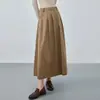 Falda Nueva de Otoño 2026 de Cintura Alta Adelgazante para Mujer, Estilo Vintage Old Money, Elegante Moda Versátil para el Trabajo Falda de Línea A