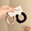 Diadema Plisada de Alta Elasticidad y Durabilidad para Mujer, Cuerda para el Cabello de Satén Fresca que No Daña el Cabello, Goma para Coleta Alta Personalizable