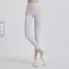 Calça de Yoga LULU Sem Marcas Feminina Cintura Alta Emagrecimento Quadril Linha T Nua Alta Elasticidade Apertada Corrida Fitness