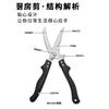 Tijeras de cocina Yangjiang tijeras domésticas multifunción tijeras para pollo pato ganso cinturón rebote acero inoxidable tijeras de cocina tijeras para huesos especiales