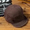 Boné de Baseball Vintage Lavado Estilo Casual Retro Japonês Primavera-Verão, Boné de Cinco Painéis Color-Blocking Estilo Workwear, Chapéu da Moda, Boné Duckbill