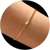Pulsera de Cadena de Caja de Circonita Colorida Retro Europea y Americana Pulsera Dorada para Dama Joyería Incrustada Regalo de Cumpleaños